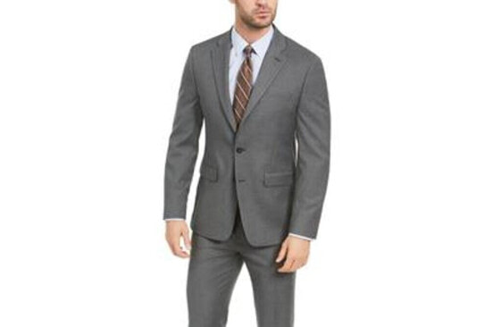 Van Heusen Men's Flex Suit Jacket Grey Sharkskin 40R