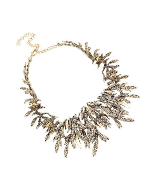 Women's Feather Statement Necklace