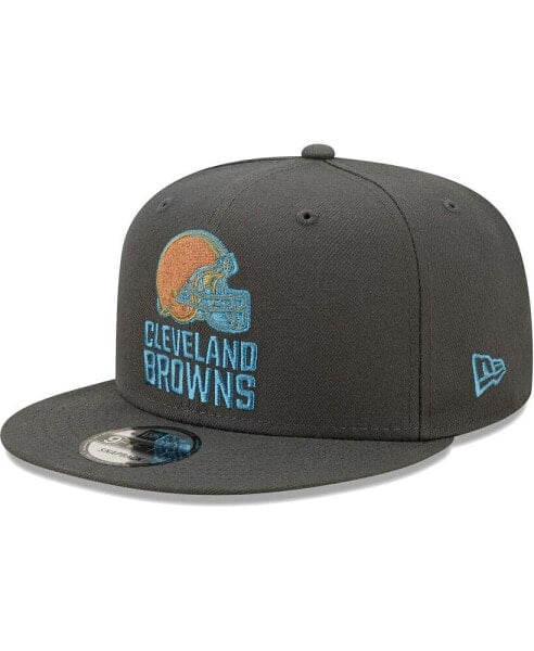 Бейсболка New Era мужская Graphite Cleveland Browns Color Pack Multi 9FIFTY Snapback Hat