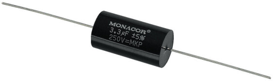 Конденсатор электролитический Monacor MKPA-33 - черный - пленочный - цилиндрический - 3300 нФ - 250 В - 31 мм