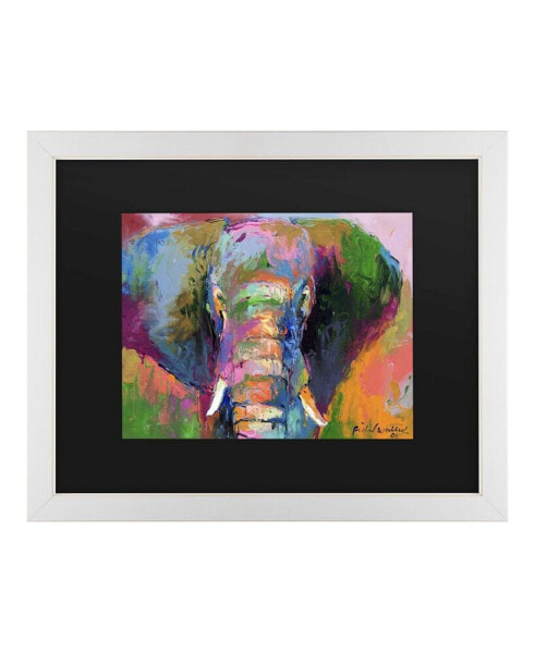 Richard Wallich Elephant 2 Matted Framed Art - 20" x 25"
