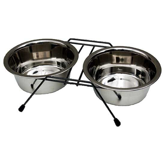 FREEDOG 2800ml Suport Double Stainless Steel Bowl