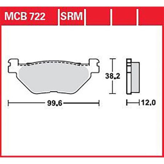 TRW Scooter Yamaha XP 500 T-Max T-Max 01 Sintered Rear Brake Pads