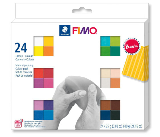 STAEDTLER FIMO 8023 C - Modeling clay - Assorted colours - Adult - 24 pc(s) - 110 °C - 30 min
