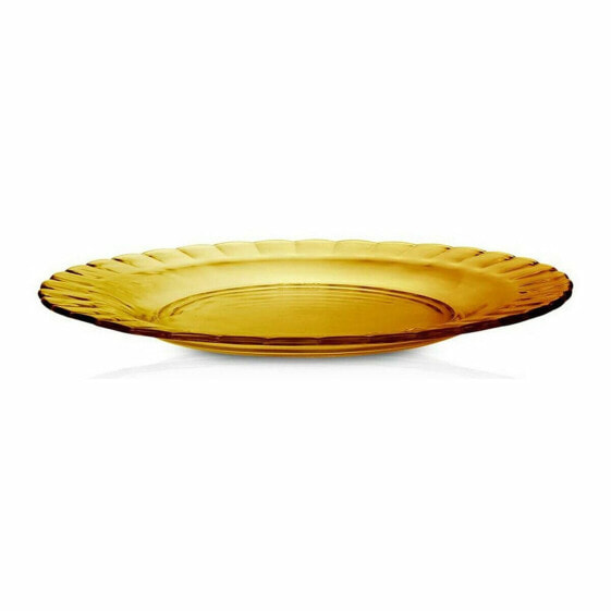 Плоская тарелка Duralex Picardie Стеклянный Янтарный Ø 23 x 1,8 см