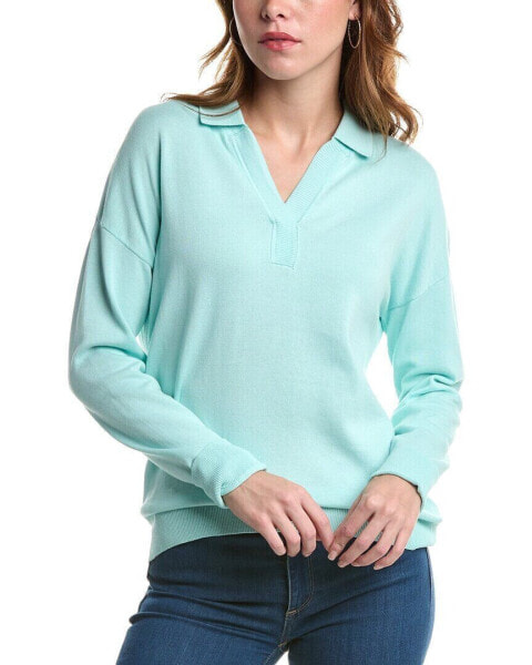 Edinburgh Knitwear Relaxed Polo Sweater Women's