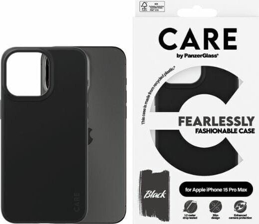 PanzerGlass CARE by PanzerGlass Fearlessly Fashionable Case iPhone 15 Pro Max 6,7" czarny/black 1432