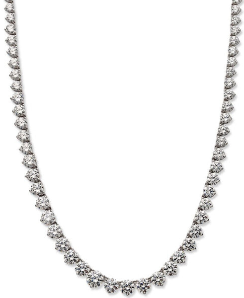 Sterling Silver Necklace, Cubic Zirconia Necklace (53 ct. t.w.)