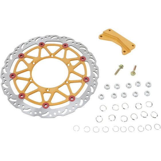 EBC Supermoto Floating Contour Wave.With Caliper Bracket SMX6028 Disc