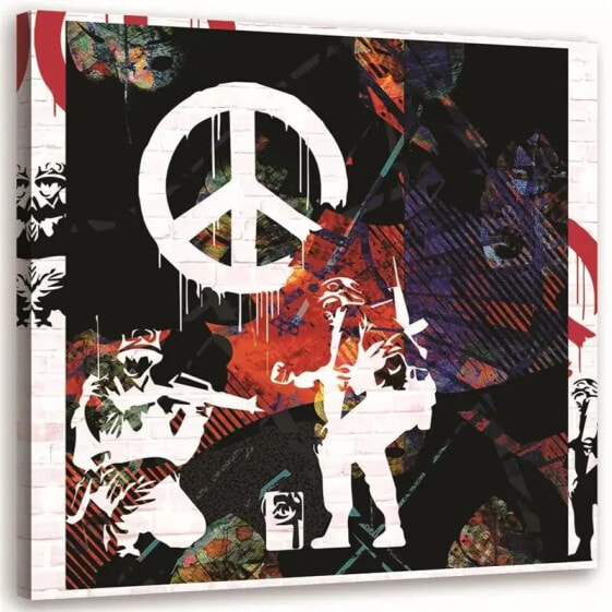 Wandbild Banksy Peace Straßenkunst