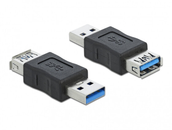 Delock 66497 - USB 3.0 - USB 3.0 - Black