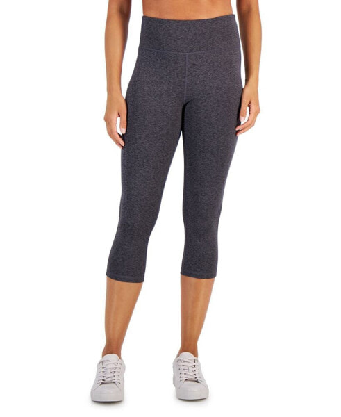 Women's Space-Dye Pull-On Crop Leggings, Created for Macy's