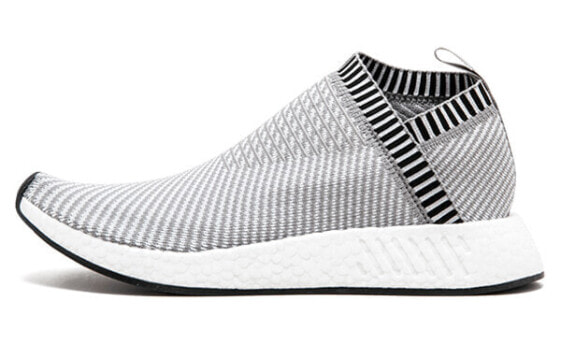 Кроссовки adidas originals NMD CS2 Темно-серые с розовым шоком