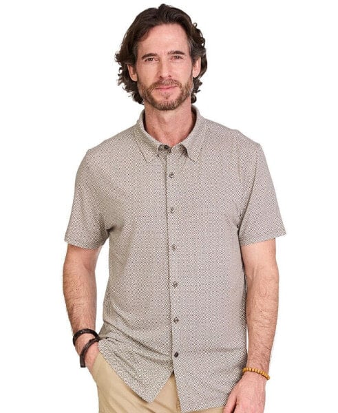 Men's Mosaic Short Sleeve Button Up Shirt