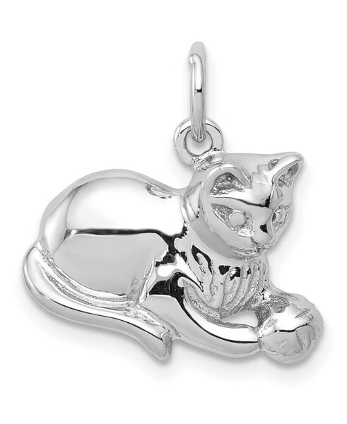 Macy's cat Charm 14k White Gold