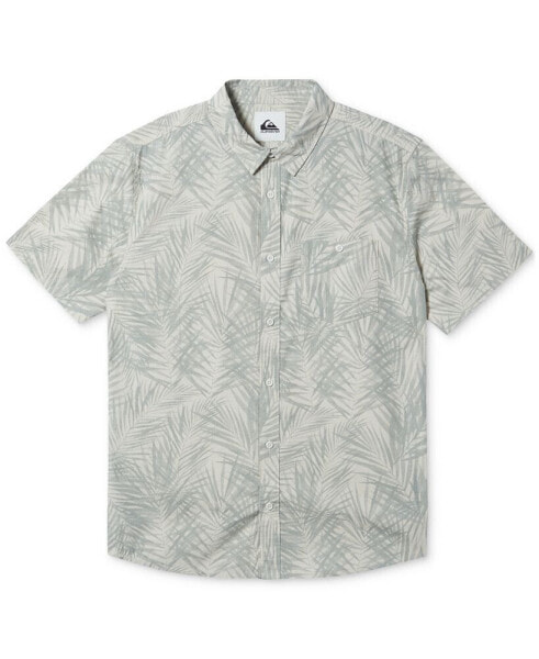 Men's HI Fern Days Regular-Fit Frond-Print Button-Down Shirt