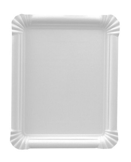 PAPSTAR 11071 - Plate - Rectangular - Cardboard - White - Monochromatic - 250 pc(s)
