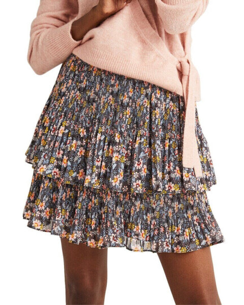 Boden Plisse Mini Skirt Women's Uk 18 / Us 14