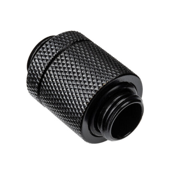 Alphacool ES D-Plug, 20mm, G1/4 AG auf G1/4 AG - Deep Black