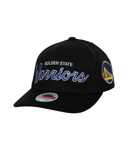 Men's Black Golden State Warriors MVP Team Script 2.0 Stretch-Snapback Hat