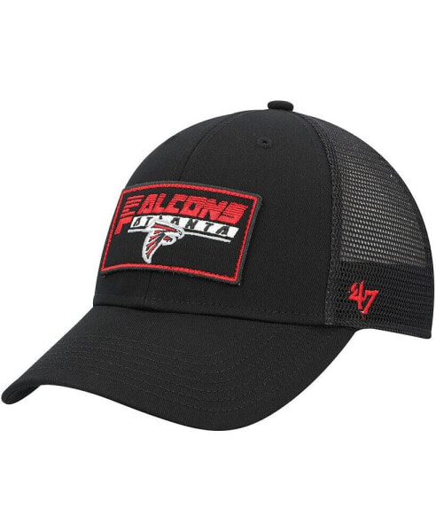 Big Boys and Girls Black Atlanta Falcons Levee MVP Trucker Adjustable Hat