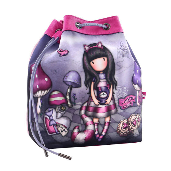 Детский рюкзак-мешок Gorjuss Cheshire cat Фиолетовый 25.5 x 28 x 17.5 cm