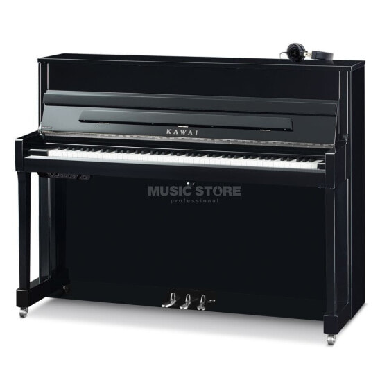 Kawai K 200 E/P Silber ATX4 schw. poliert, Chrom-Beschläge