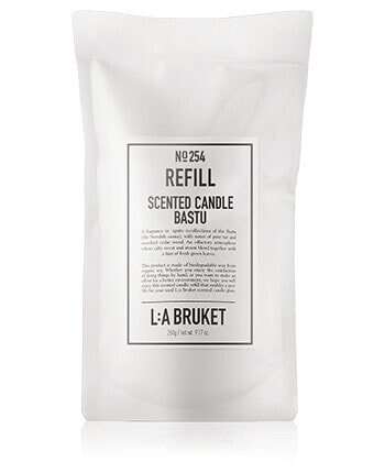 L:A BRUKET Home Fragrance 254 Refill Scented Candle Bastu (260 g)