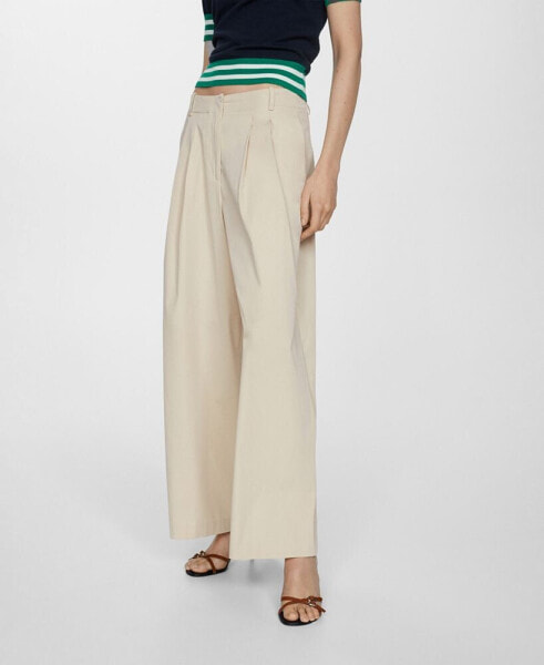 Women's Wideleg Pleated Pants