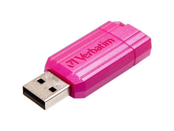 Verbatim 16GB PinStripe USB Flash Drive - Hot Pink