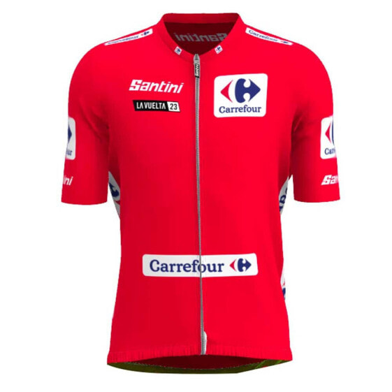SANTINI Overall Leader La Vuelta Official 2023 Short Sleeve Jersey
