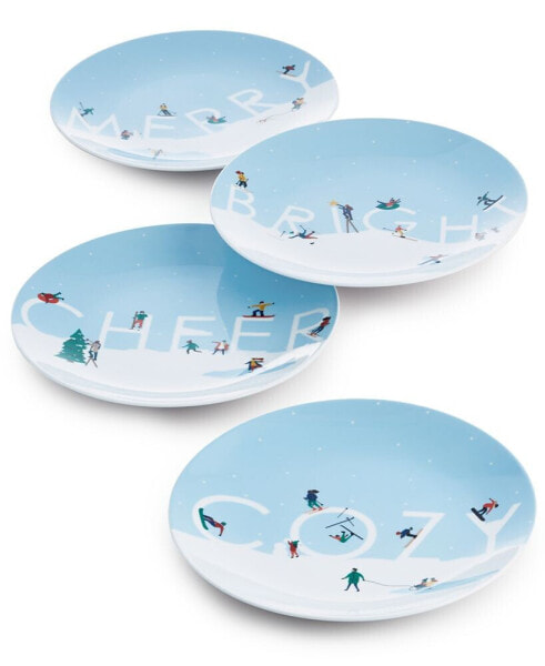 Holiday Salad Plates, Set of 4, Created for Macy's