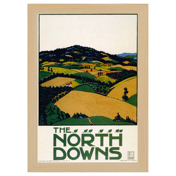 Bilderrahmen Poster 1916 North Downs