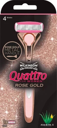 Rasierer, Quattro for Women Roségold, 1 St