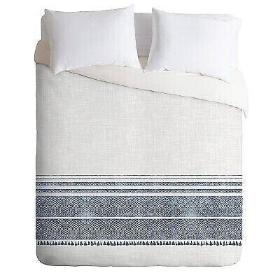 King Holli Zollinger French Chambray Tassel Geometric Comforter Set Blue - Deny