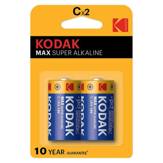 KODAK Max Alkaline C 2 Units Batteries