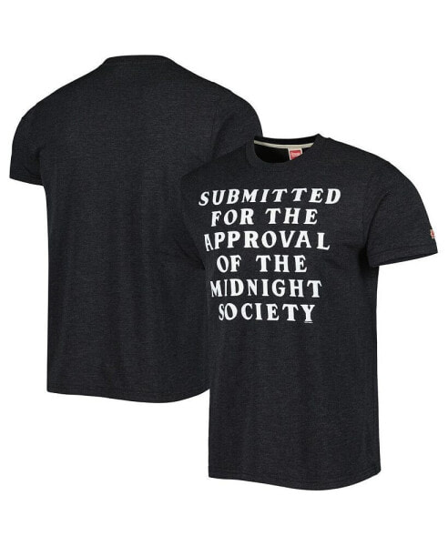 Men's and Women's Charcoal Are You Afraid of the Dark? The Midnight Society Tri-Blend T-shirt