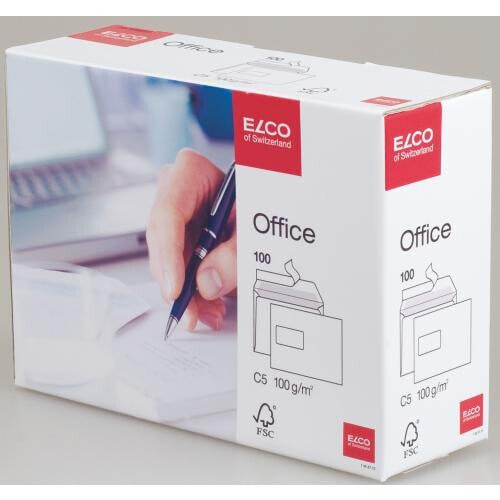 Elco Office C5 - C5 (162 x 229 mm) - White - 90 x 45 mm - 100 g/m² - 162 mm - 229 mm
