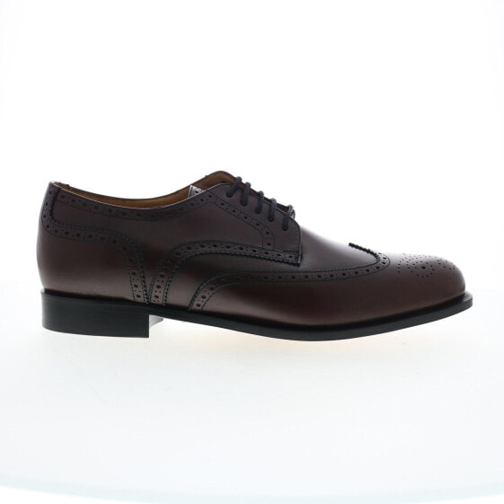 Dino Monti Alpha Mens Burgundy Oxfords & Lace Ups Wingtip & Brogue Shoes