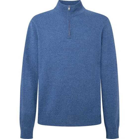 HACKETT Merino Cash half zip sweater