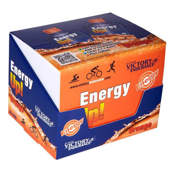 VICTORY ENDURANCE Energy Up 40g 24 Units Orange Energy Gels Box