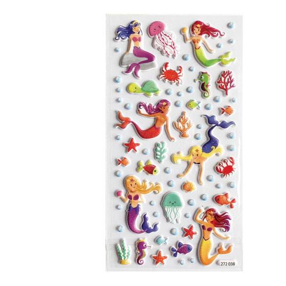 GLOBAL GIFT Tweeny Foamy Decor Sirenas Stickers