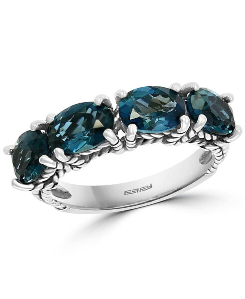 EFFY® London Blue Topaz Statement Ring (3-3/4 ct. t.w.) in Sterling Silver
