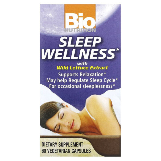 Sleep Wellness with Wild Lettuce Extract, 60 Vegetarian Capsules