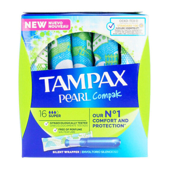 Супер тампоны PEARL Tampax Tampax Pearl Compak (18 uds) 18 uds