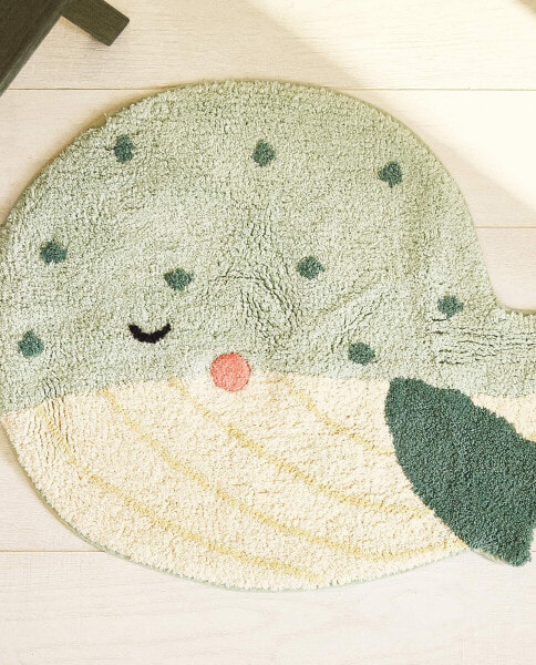 Children’s whale bath mat