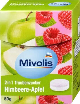 Traubenzucker 2in1, Himbeere-Apfel, 50 g