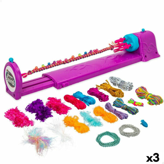 Набор для создания браслетов Cra-Z-Art SHIMMER N SPARKLE MAKE YOUR BRACELET Пластик 40 x 7 x 8,5 cm (3 штук)