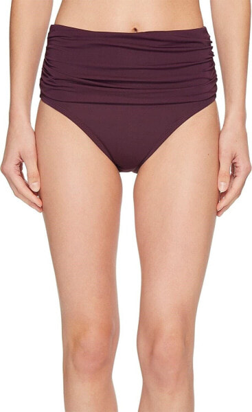 Bleu Rod Beattie Women's 236728 Bikini Bottom Swimwear Aubergine Size 4