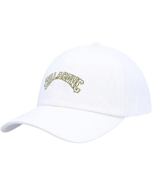Women's White Dad Cap Adjustable Hat